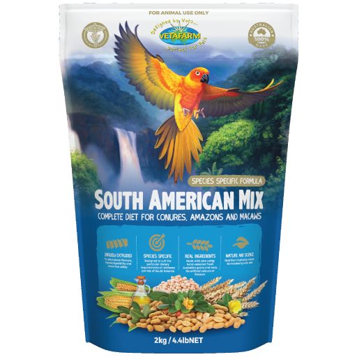 VETAFARM SOUTH AMERICAN PARROT MIX 2KG