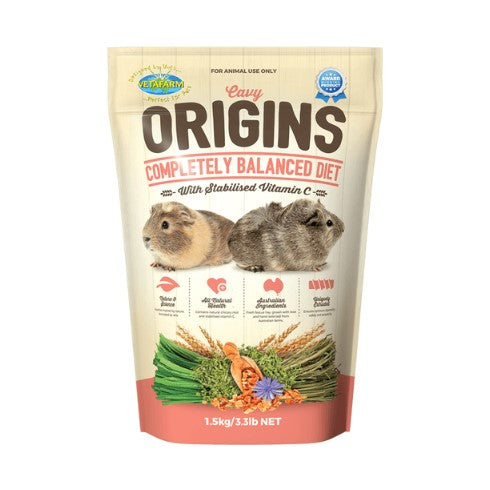 VETAFARM CAVY ORIGINS COMPLETE DIET 1.5kg