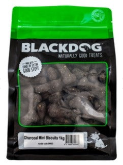 BLACKDOG TREAT CHARCOAL MIINI BUSCUITS 1KG