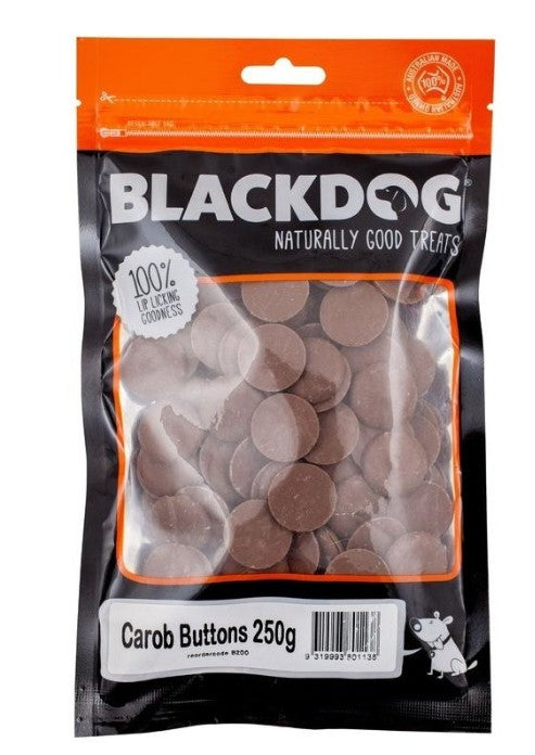  BLACK DOG CAROB DROPS 250G