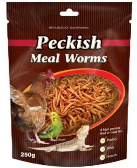  PECKISH MEAL WORMS 250G