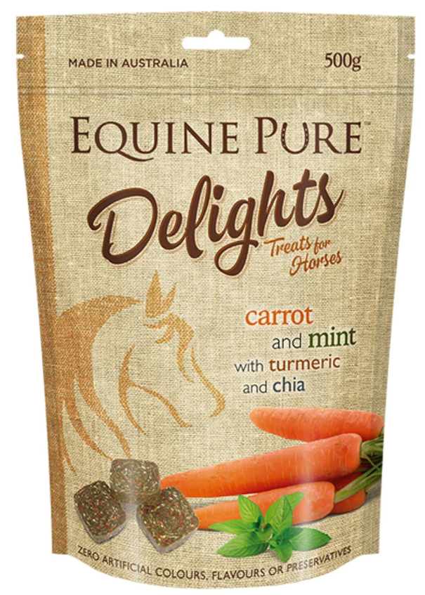 Equine Pure Delights Carrot and Mint Horse Treats 500g