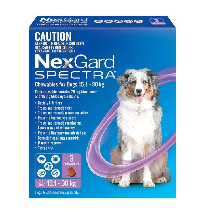 NexGard Spectra for Dogs 15.1 - 30kg