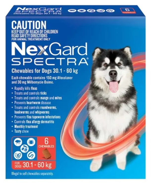 Nexgard Spectra Large chews for Large dogs 30.1 - 60kg