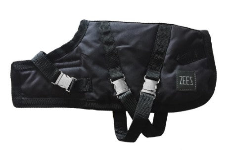 ZEEZ® SUPREME DOG COAT Oilskin/BLACK