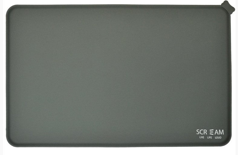 Scream SILICONE FOOD MAT Grey 50x31cm