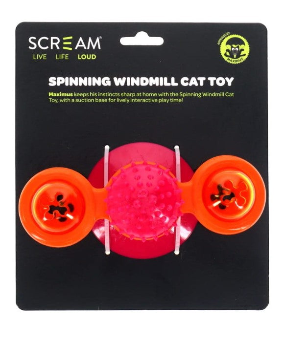 Scream SPINNING WINDMILL CAT TOY 16x7cm