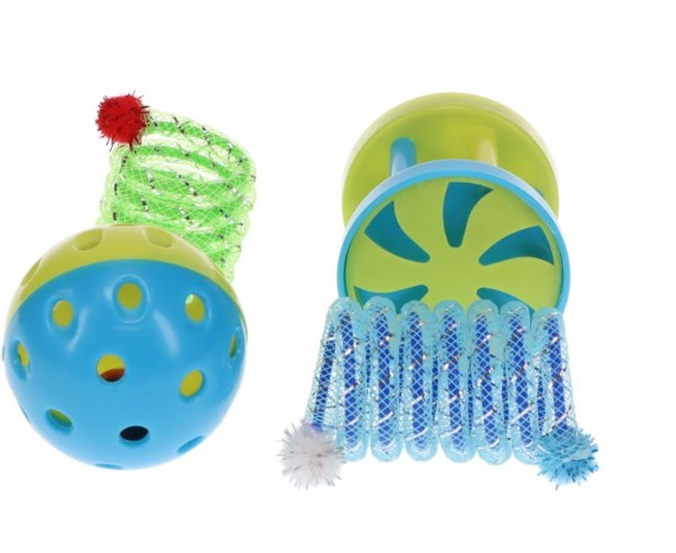 Scream VARIETY PACK CAT TOYS Loud Blue and Green - 4pk