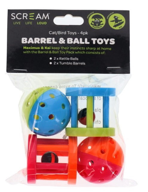 Scream BARREL AND BALL TOY PACK Multicolour 4pk