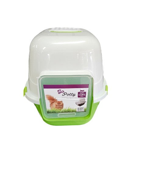 Allpet Enclosed Cat Litter Pan SML 41X49X40CM