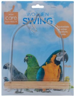 AVIAN CARE BIRD SWING WOOD/WIRE 17x15CM