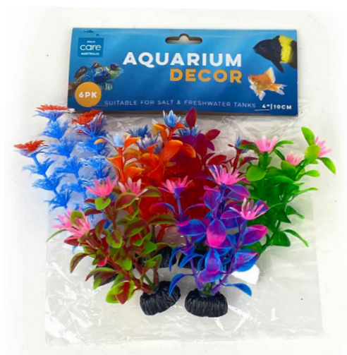 AQUA CARE PLANT MULTI COLOUR SML 6PK 041