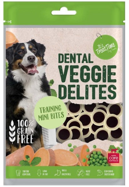 IT's TREAT TIME DOG VEGGIE DELITES TRAINING MINI BITES 100G