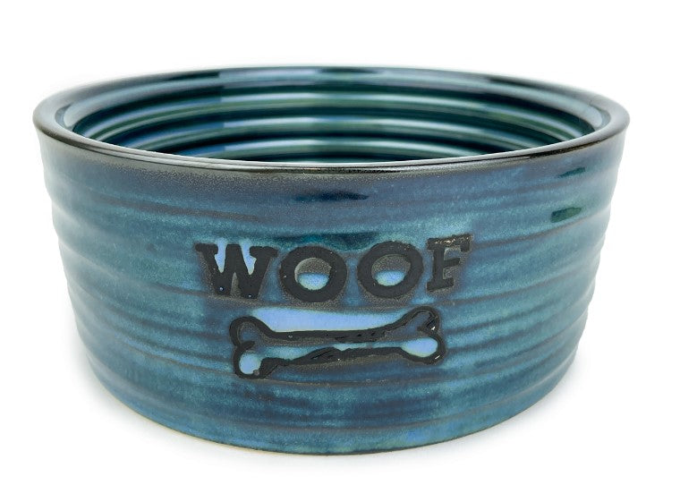 BARKLEY AND BELLA WOOF GLAZED BLUE S