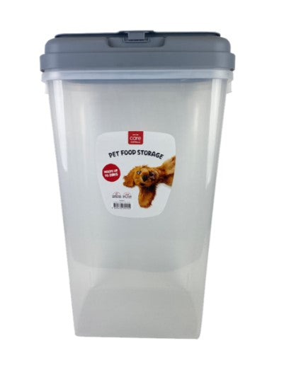 CANINE CARE DOG FOOD STORAGE BIN TRANSLUCENT 20KG