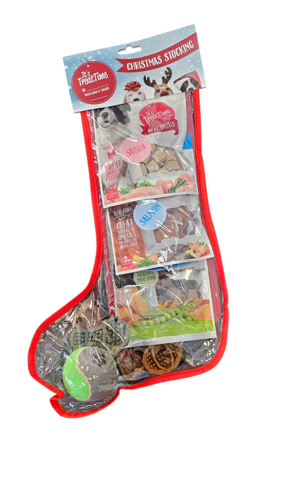 IT'S TREAT TIME DOG CHRISTMAS STOCKING