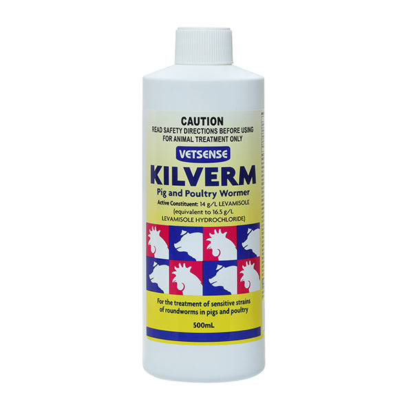 VETSENSE KILVERM PIG & POULTRY 500ML