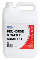 VETSENSE GEN-PACK PET, HORSE AND CATTLE SHAMPOO 5L