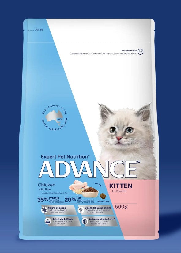 ADVANCE KITTEN DRY CHICKEN W/RICE 3KG