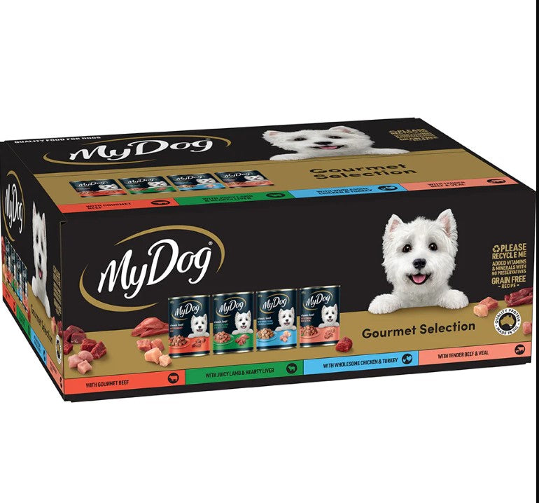 MyDog Gourmet Selection Multi Variety Pack Wet Dog Food 12x400g