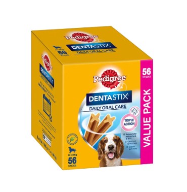  PEDIGREE SNACKS DENTASTIX MEDIUM DOG 56PK