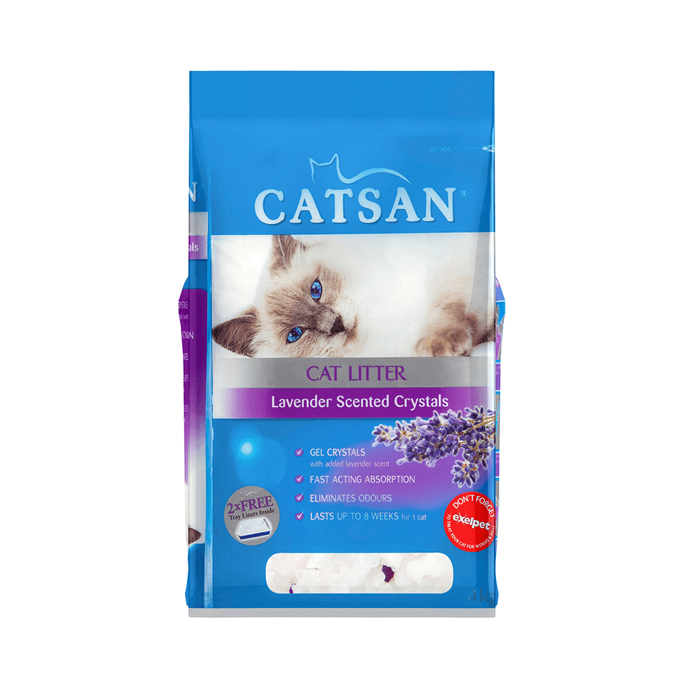 CATSAN LITTER CATSAN CRYSTALS LAVENDER 4KG