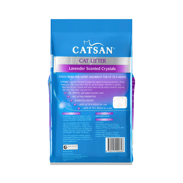 CATSAN LITTER CATSAN CRYSTALS LAVENDER 4KG