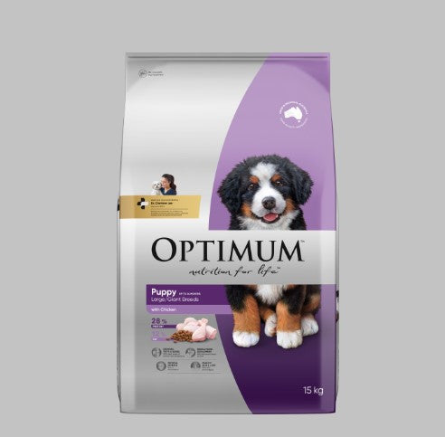 Optimum Puppy LARGE Breed Chicken 15kg