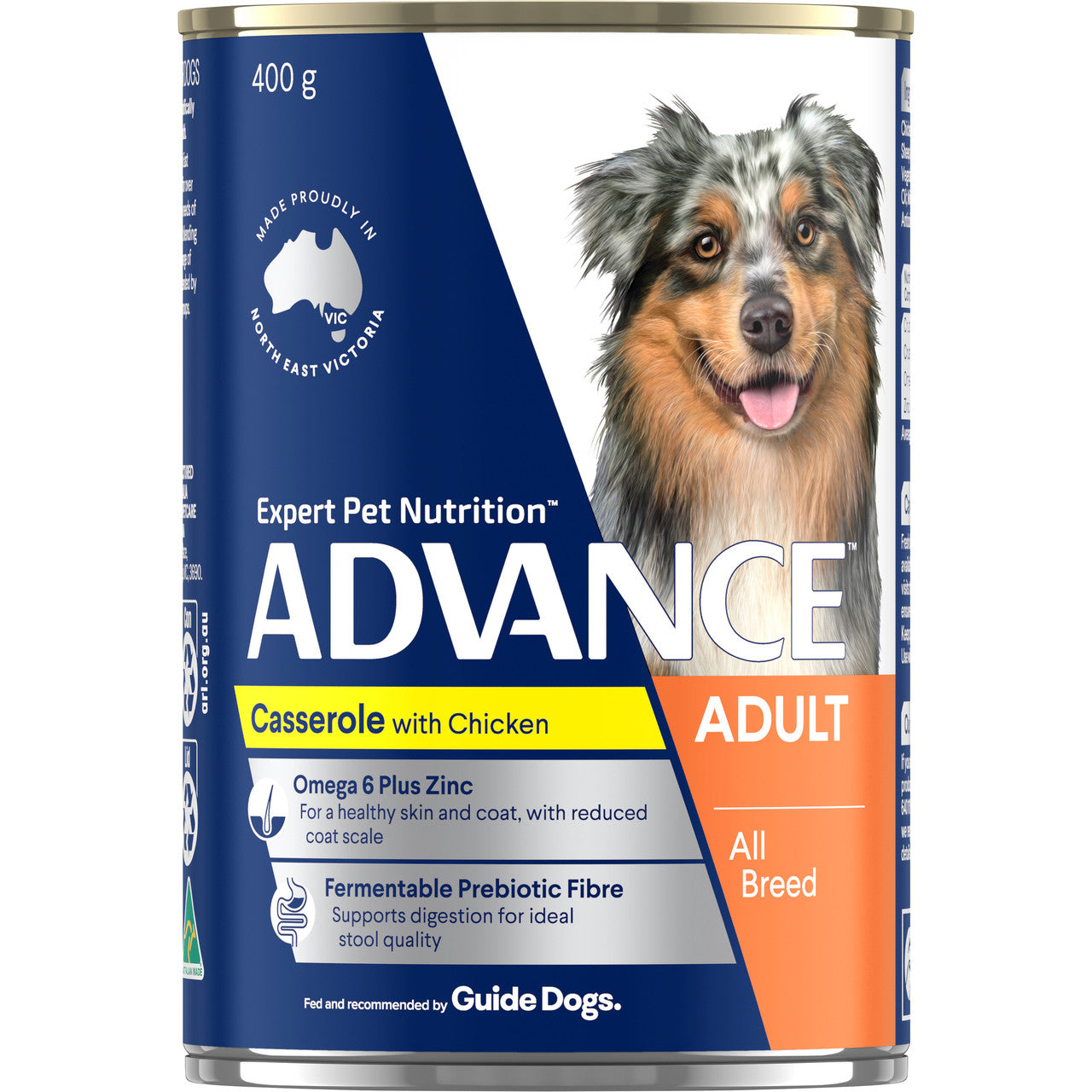 ADVANCE Adult All Breed Chicken Casserole Wet Dog Food 12 x 400GM