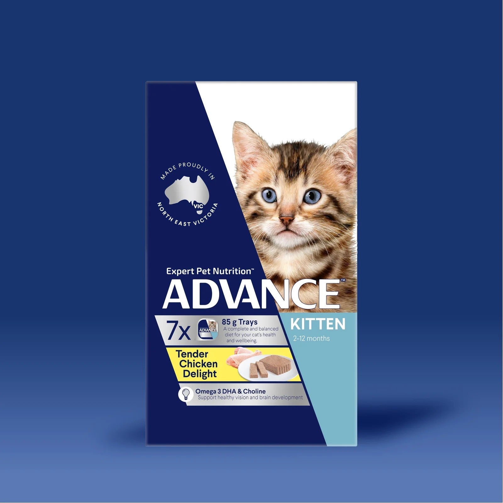 Advance Kitten Tender Chicken Delight 7x85g Wet Cat Food 6x85g