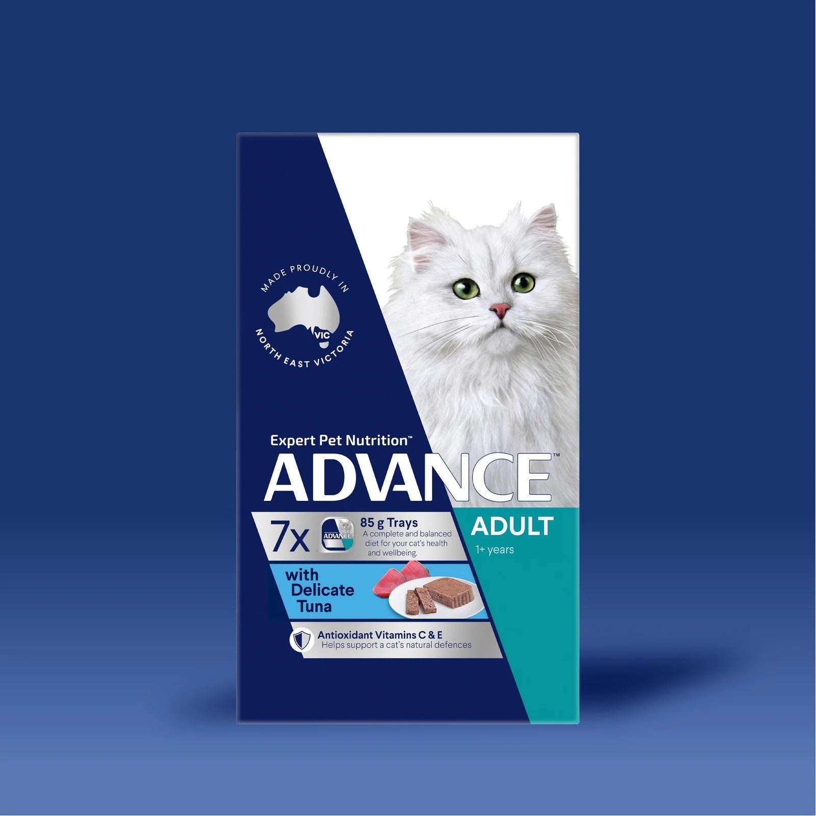 ADVANCE Cat Adult with Delicate Tuna Trays 7 X 85g