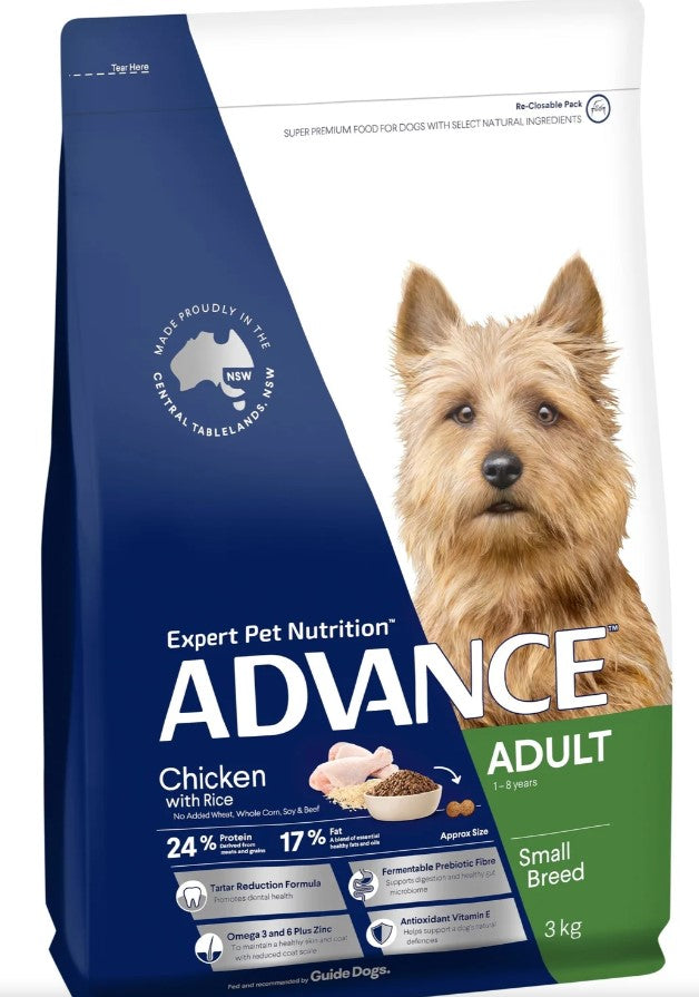 ADVANCE DOG ADULT DRY SMALL BREED CHICKEN 3KG