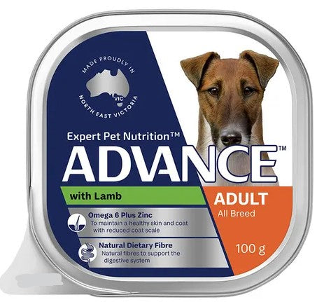 ADVANCE DOG ADULT LAMB 100G 12PK