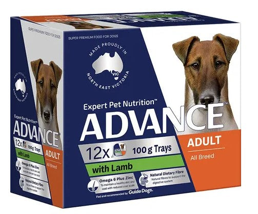 ADVANCE DOG ADULT LAMB 100G 12PK