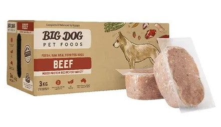 BIG DOG Beef Raw Food for Dogs 3KG