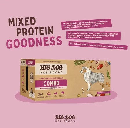 BIG DOG Combo Raw Food for Dogs 3KG