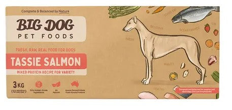 BIG DOG Tas Salmon Raw Food for Dog 3KG