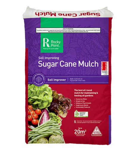 ROCKY POINT SUGAR CANE MULCH RED 20KG