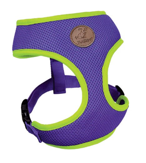 KAZOO ACTIVE SOFT HARNESS PURPLE/LIME