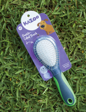 KAZOO DOG DOUBLE-SIDED COMBO BRUSH