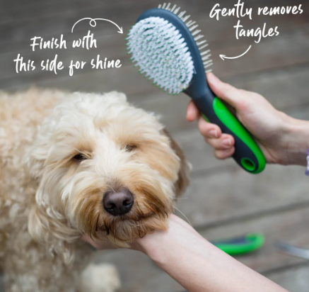 KAZOO DOG DOUBLE-SIDED COMBO BRUSH