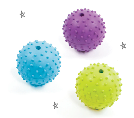 KAZOO DOG RUBBER STUDDED BALL HEALTHY GUMS