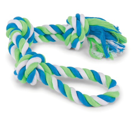 KAZOO DOG 3-KNOT TUG XL - TWISTED ROPE