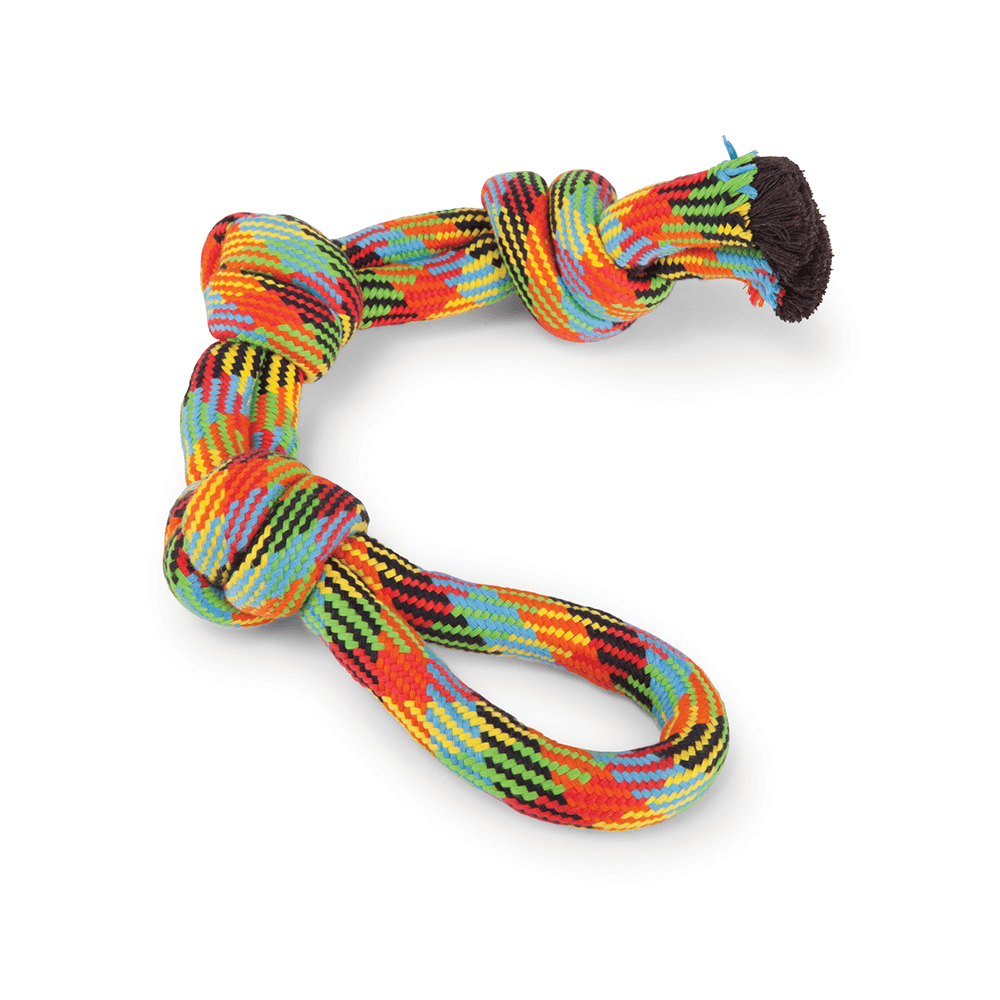 KAZOO DOG BRAIDED ROPE 3 KNOT TUG ROPE XL