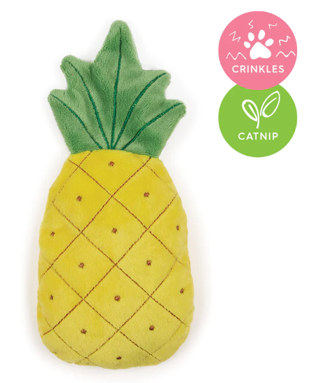 Cat Toy Kazoo Crinkly Pineapple with catnip