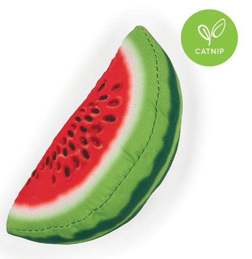 Cat Toy Kazoo Watermelon Wedge with replacement catnip