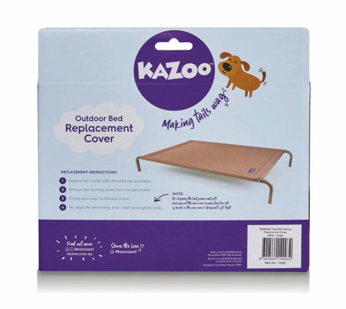Everyday Outdoor Bed R/Cover - B/W - XL