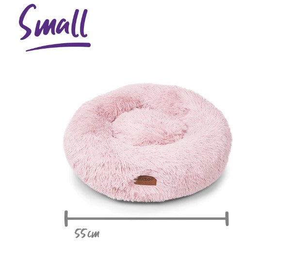 Kazoo Peacock Dog Bed - Rose small