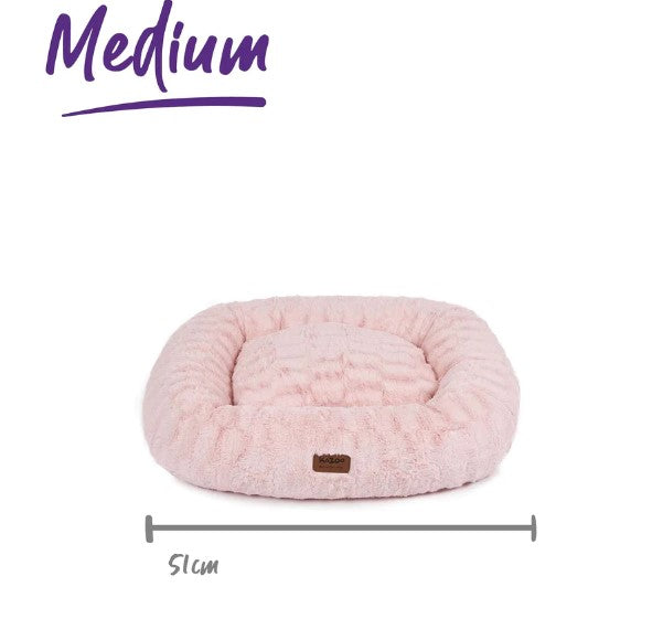 Kazoo Cat/Dog Loops Bed - Blush