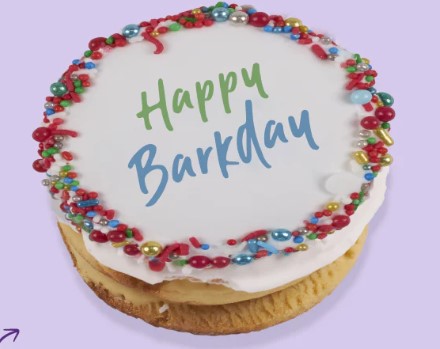 KAZOO BARNEY'S BARKEY - DOG BIRTHDAY CAKE ROUND